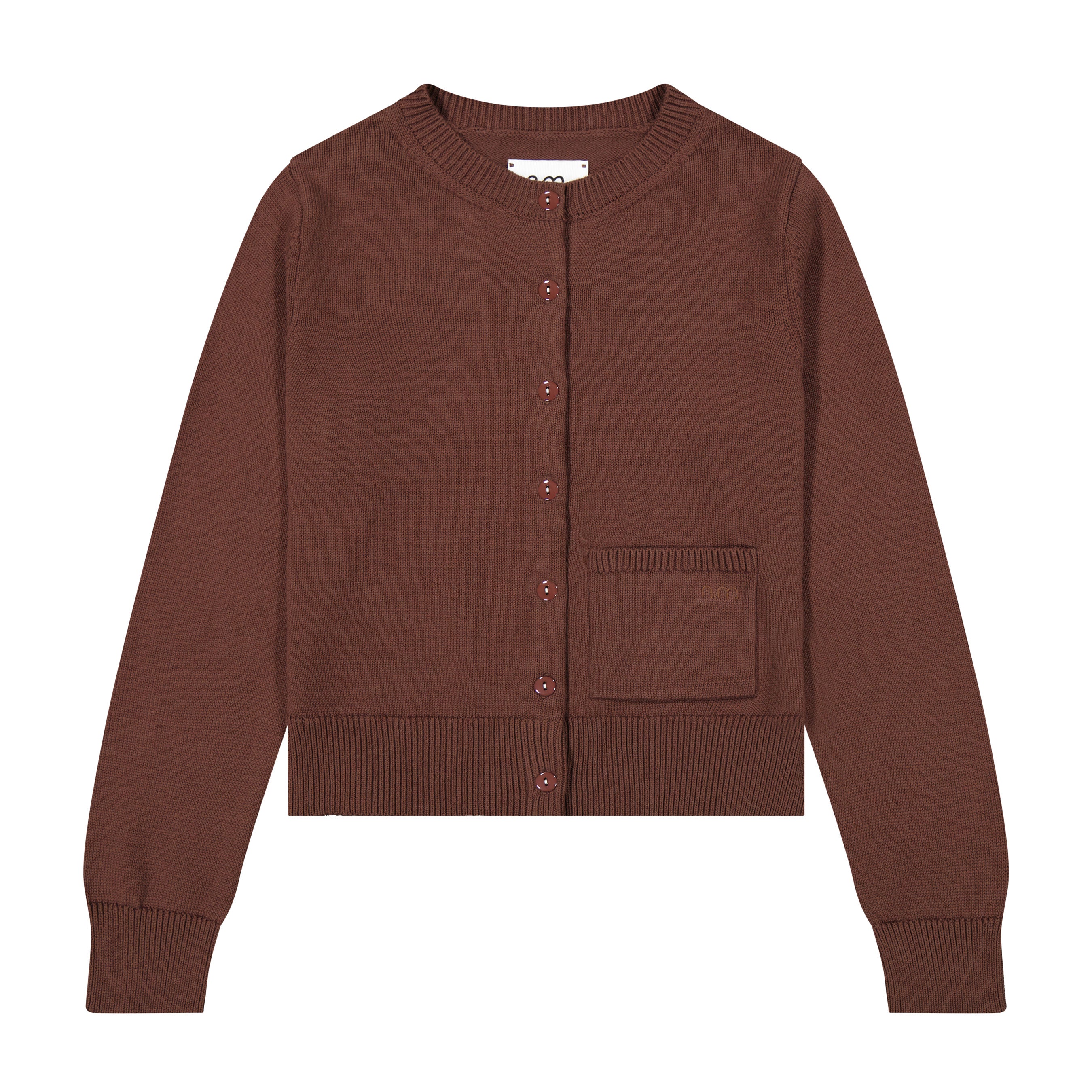 Cotton Cardigan - Brown
