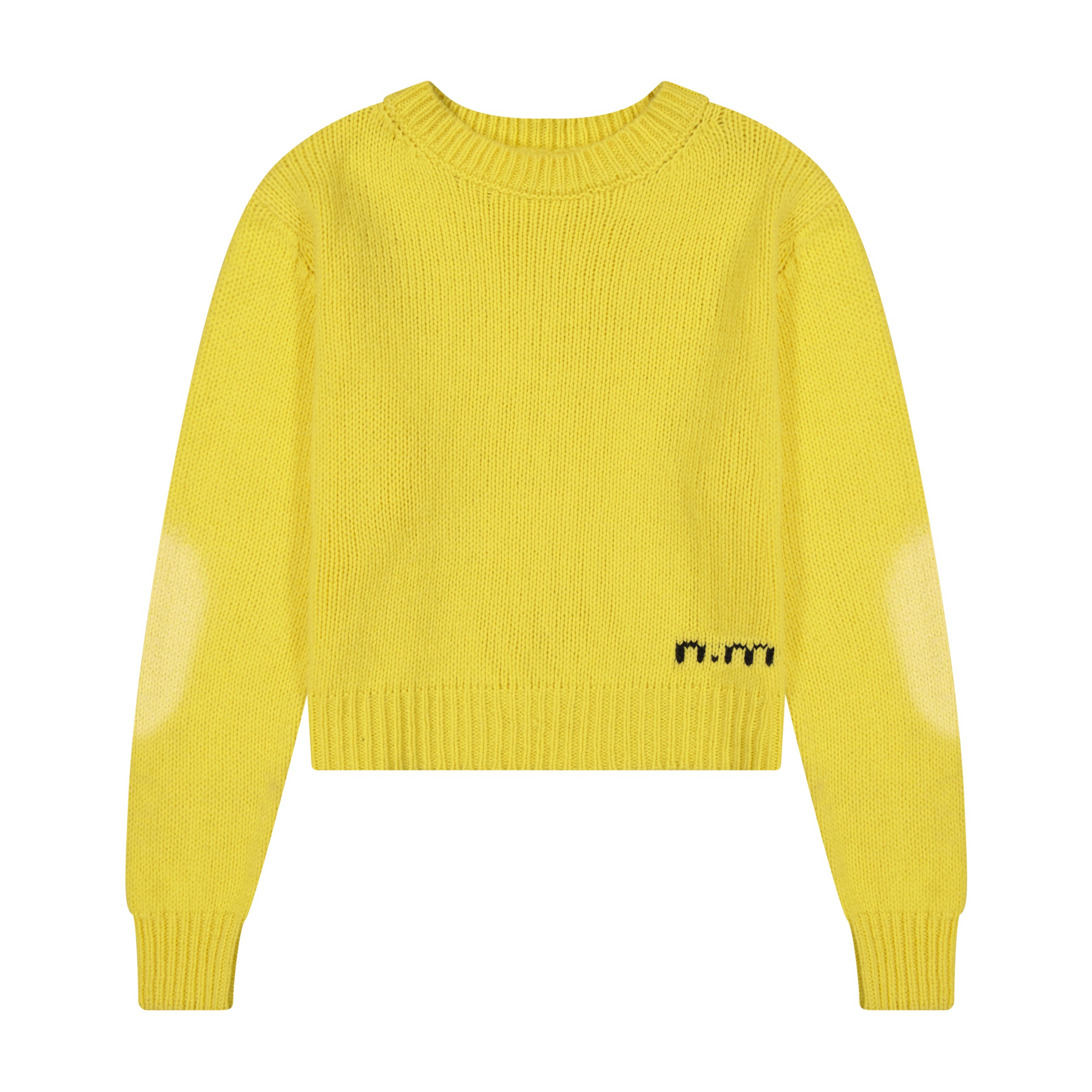 Knit Crewneck Cropped Sweater