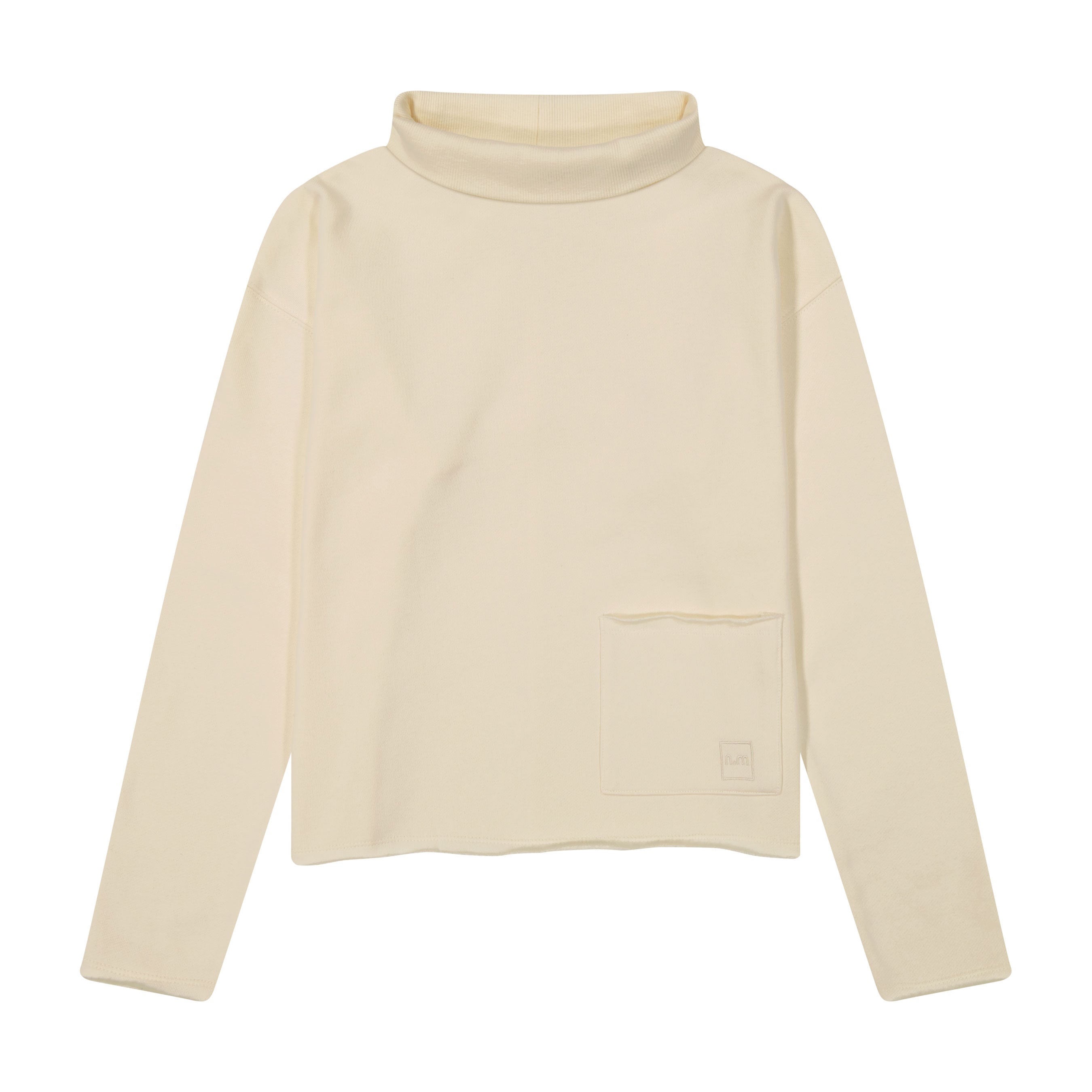 Sweater With Mock Neck - Ivory