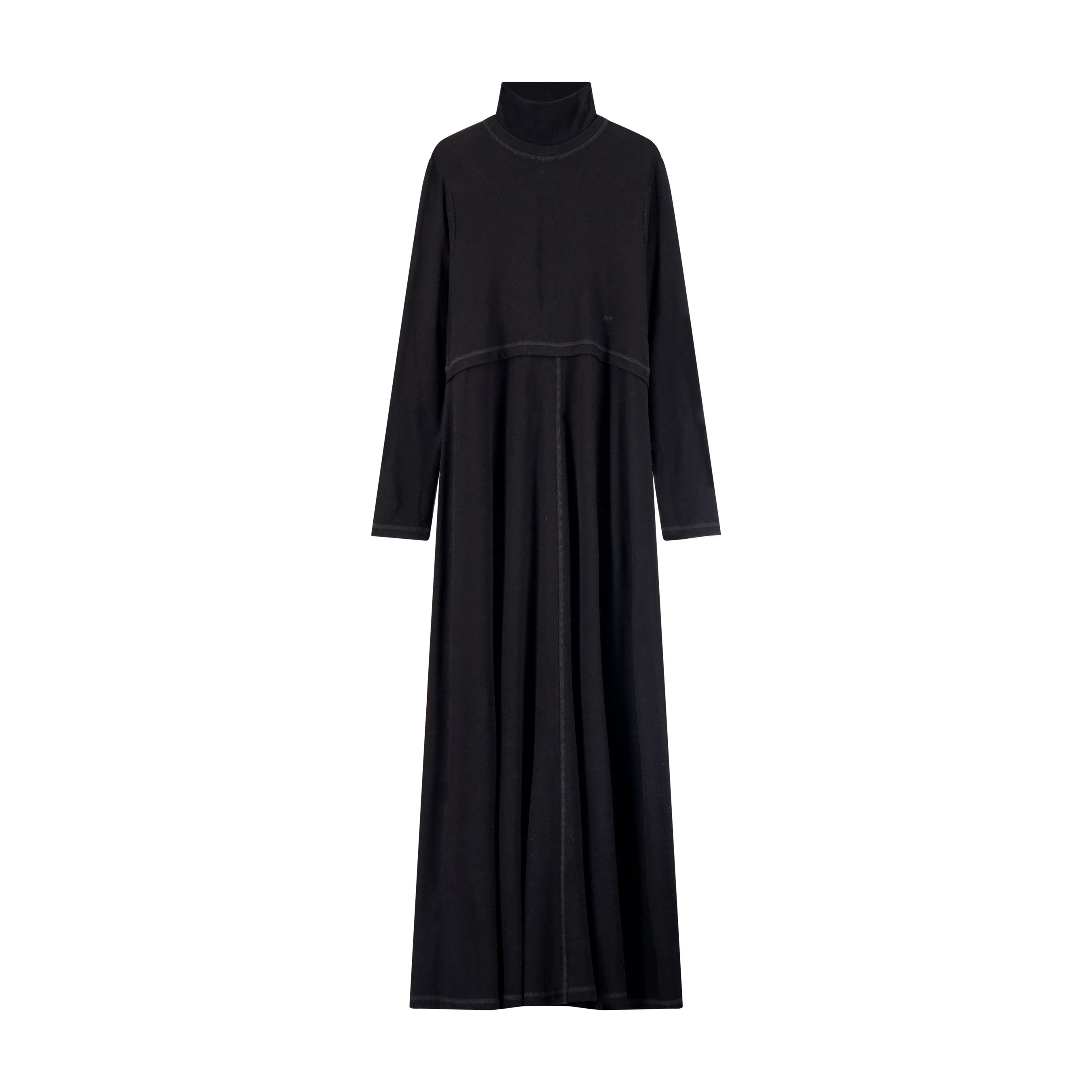Jersey Long Sleeve Maxi - Black