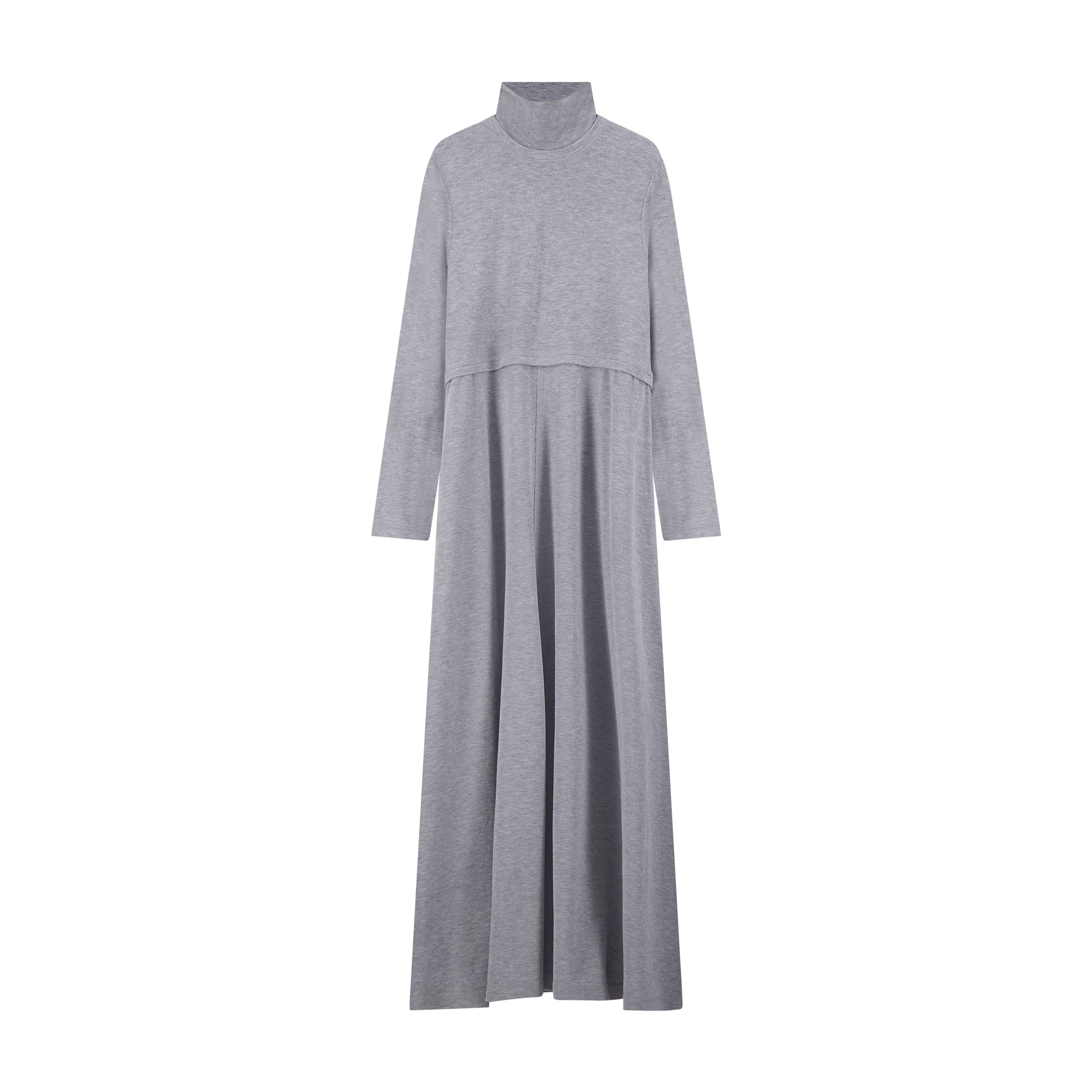 Jersey Long Sleeve Maxi - Grey