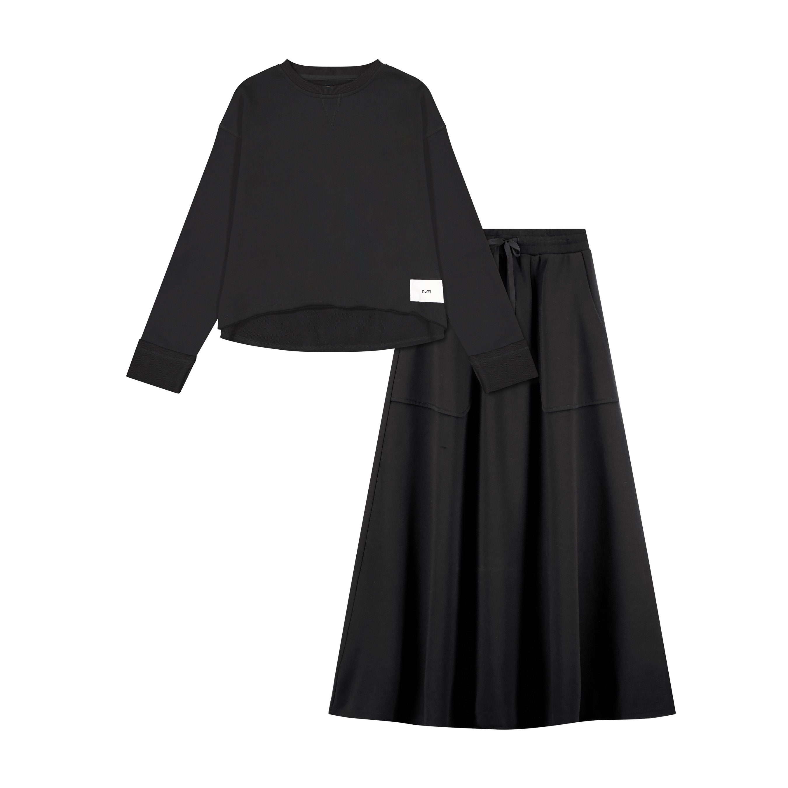 French Terry Set - Black