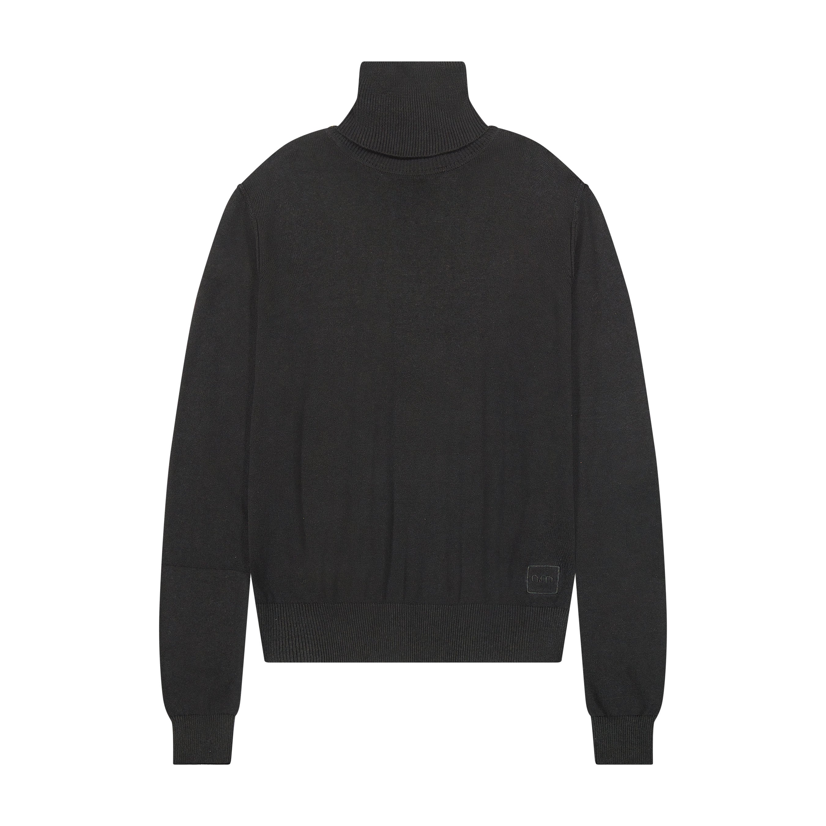 Knit Turtleneck Sweater - Black