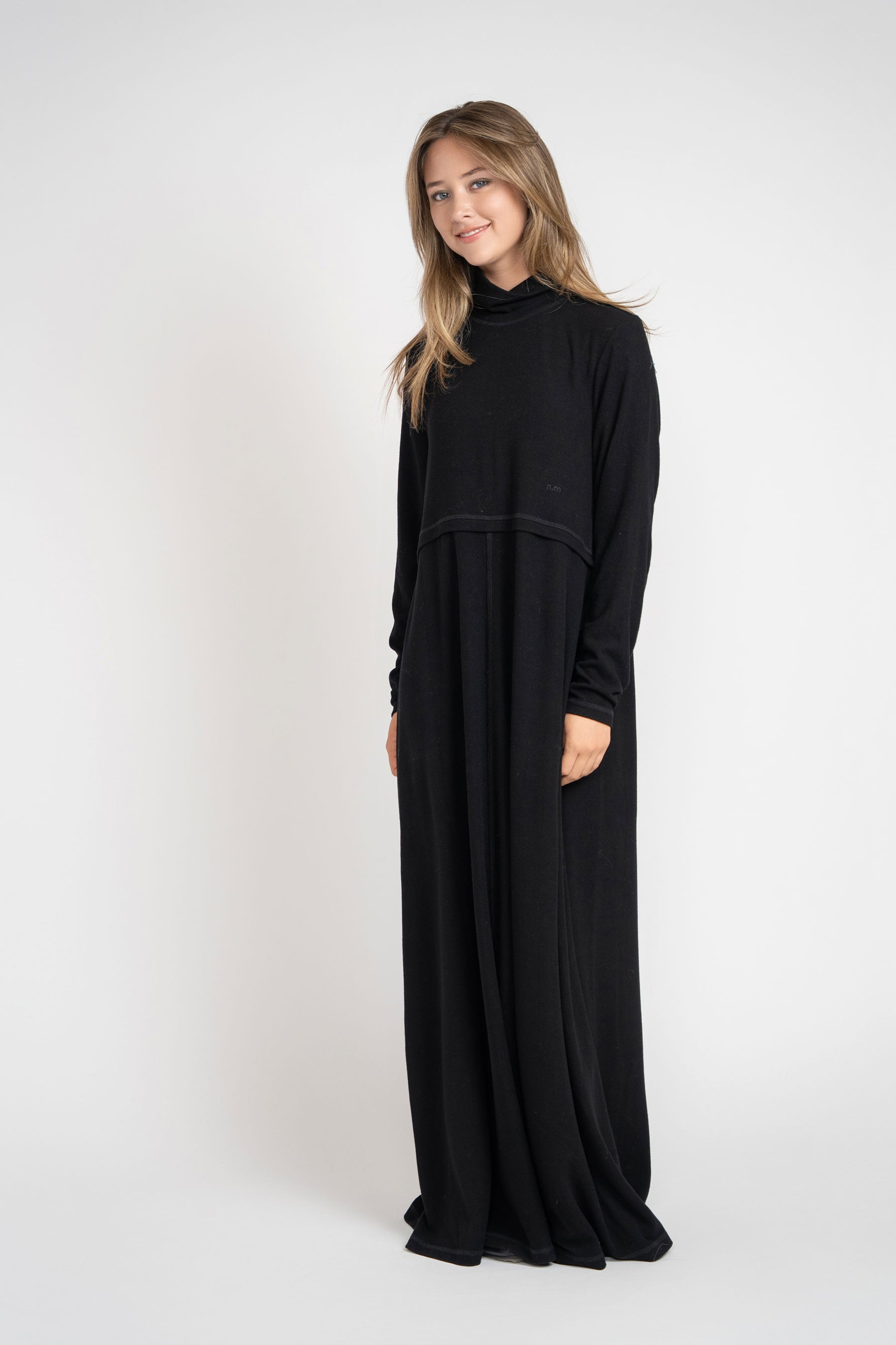 Jersey Long Sleeve Maxi - Black