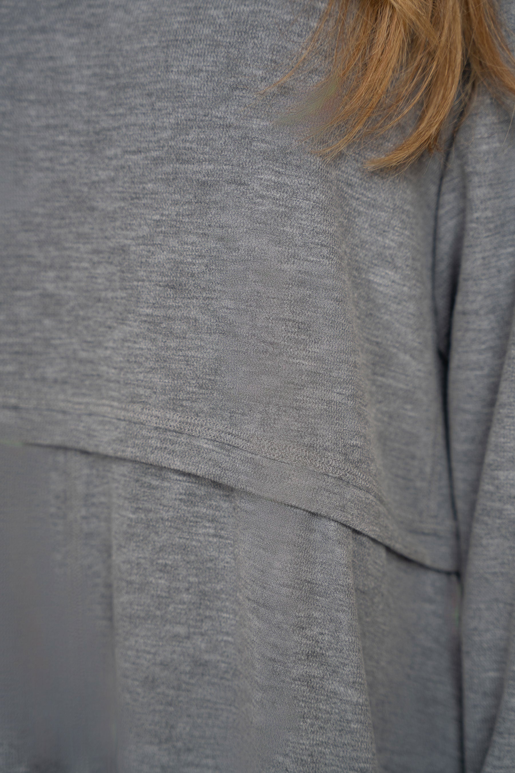 Jersey Long Sleeve Maxi - Grey