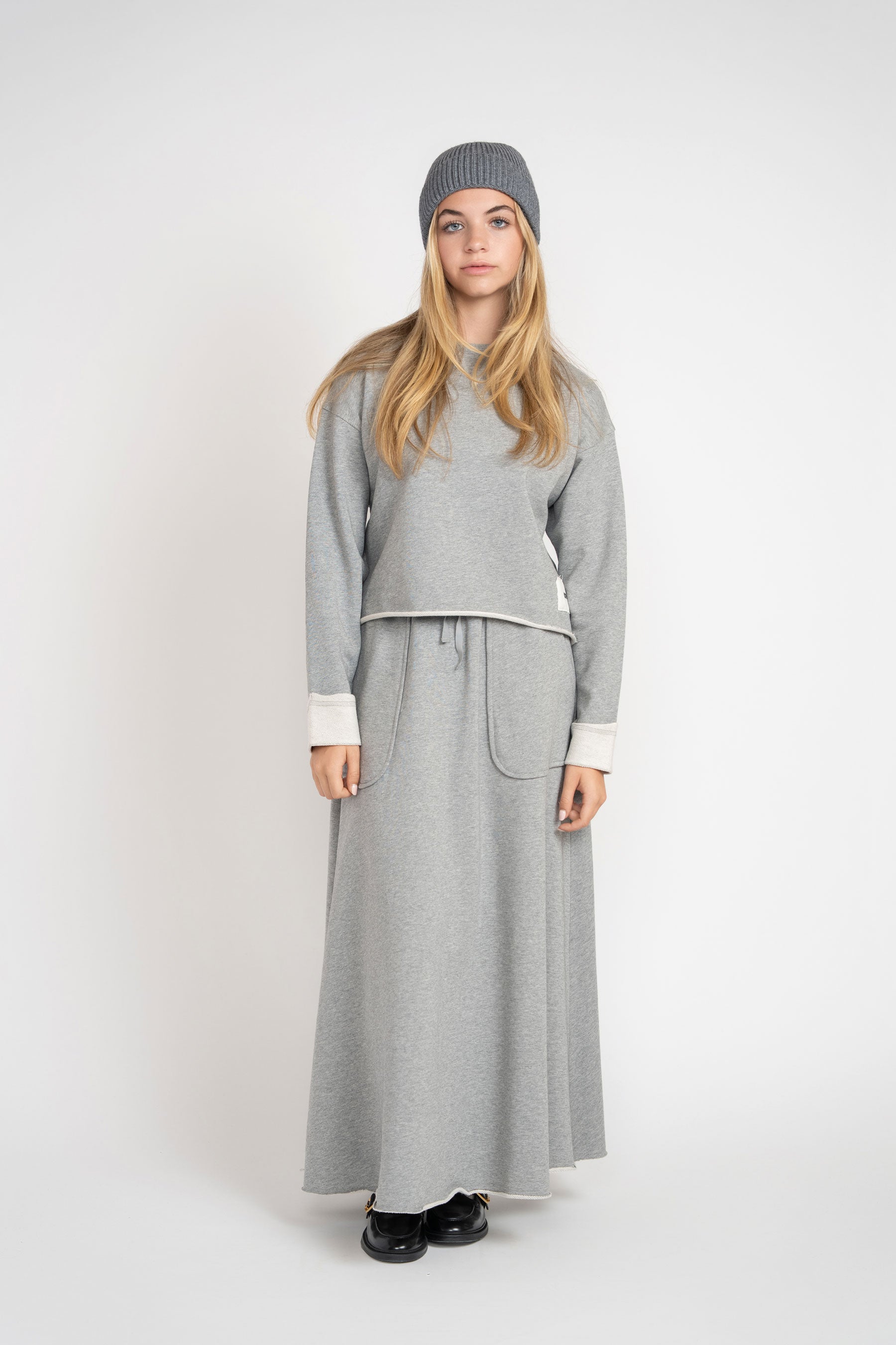 French Terry Set - Heather Grey