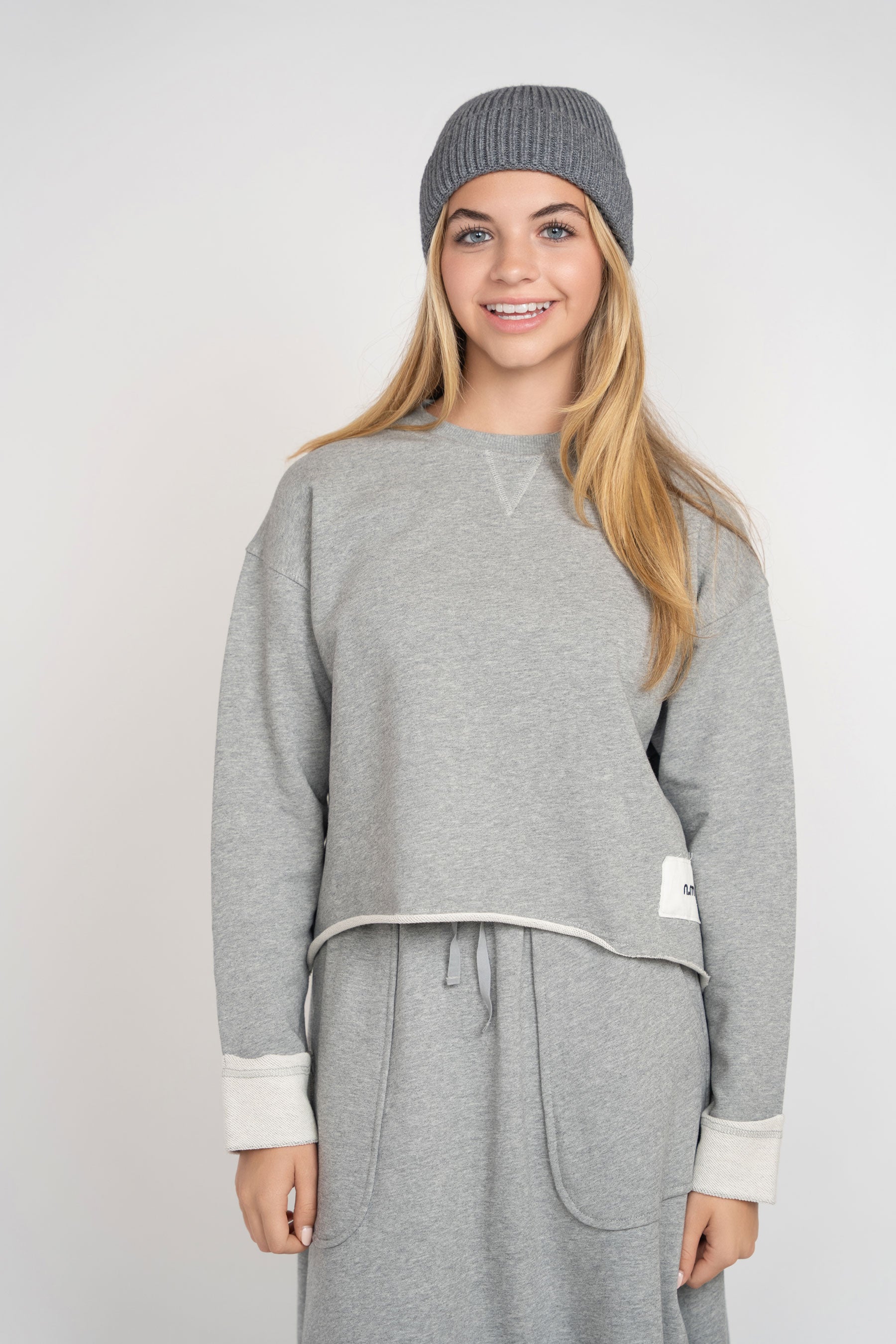 French Terry Set - Heather Grey