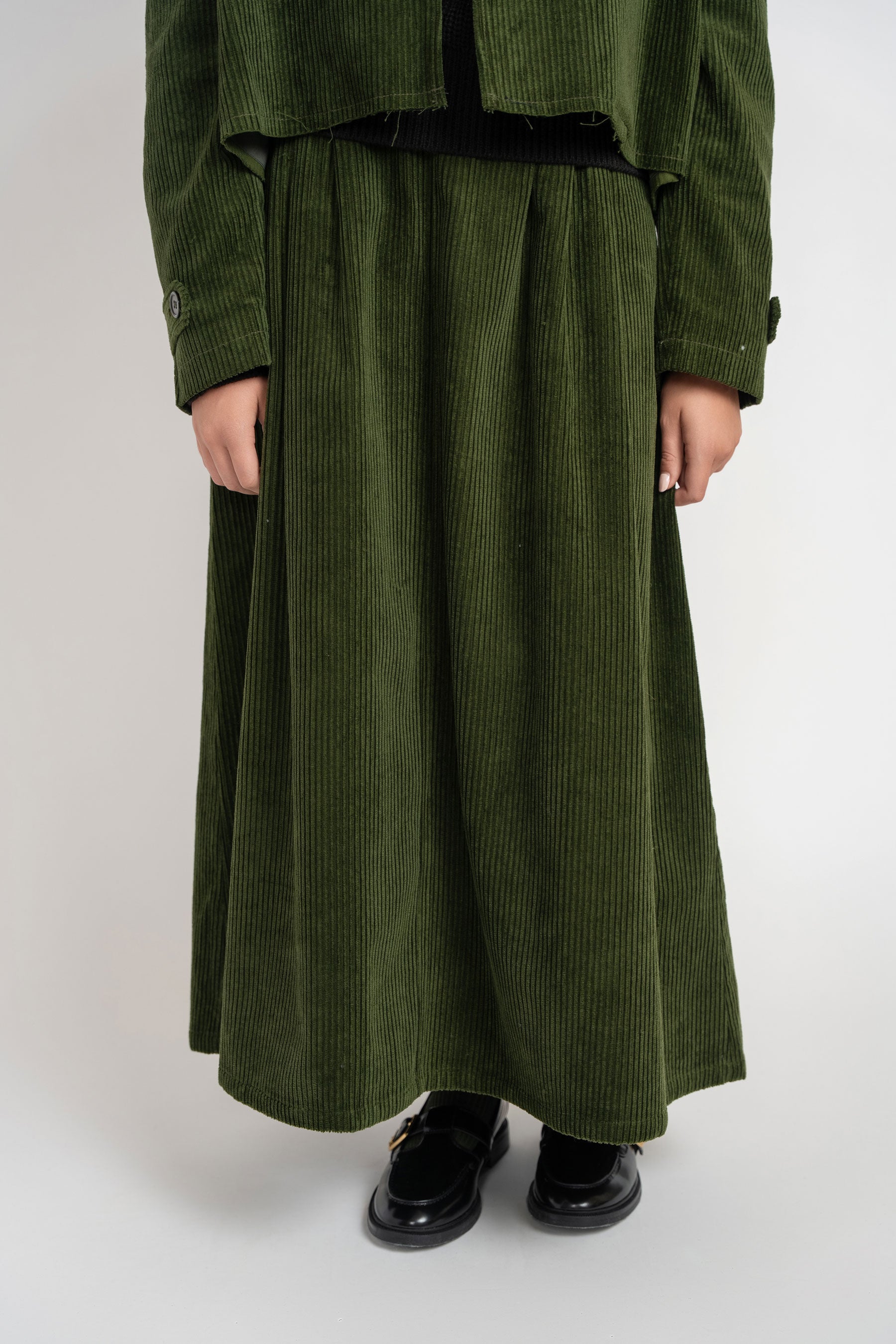 Corduroy Skirt - Green