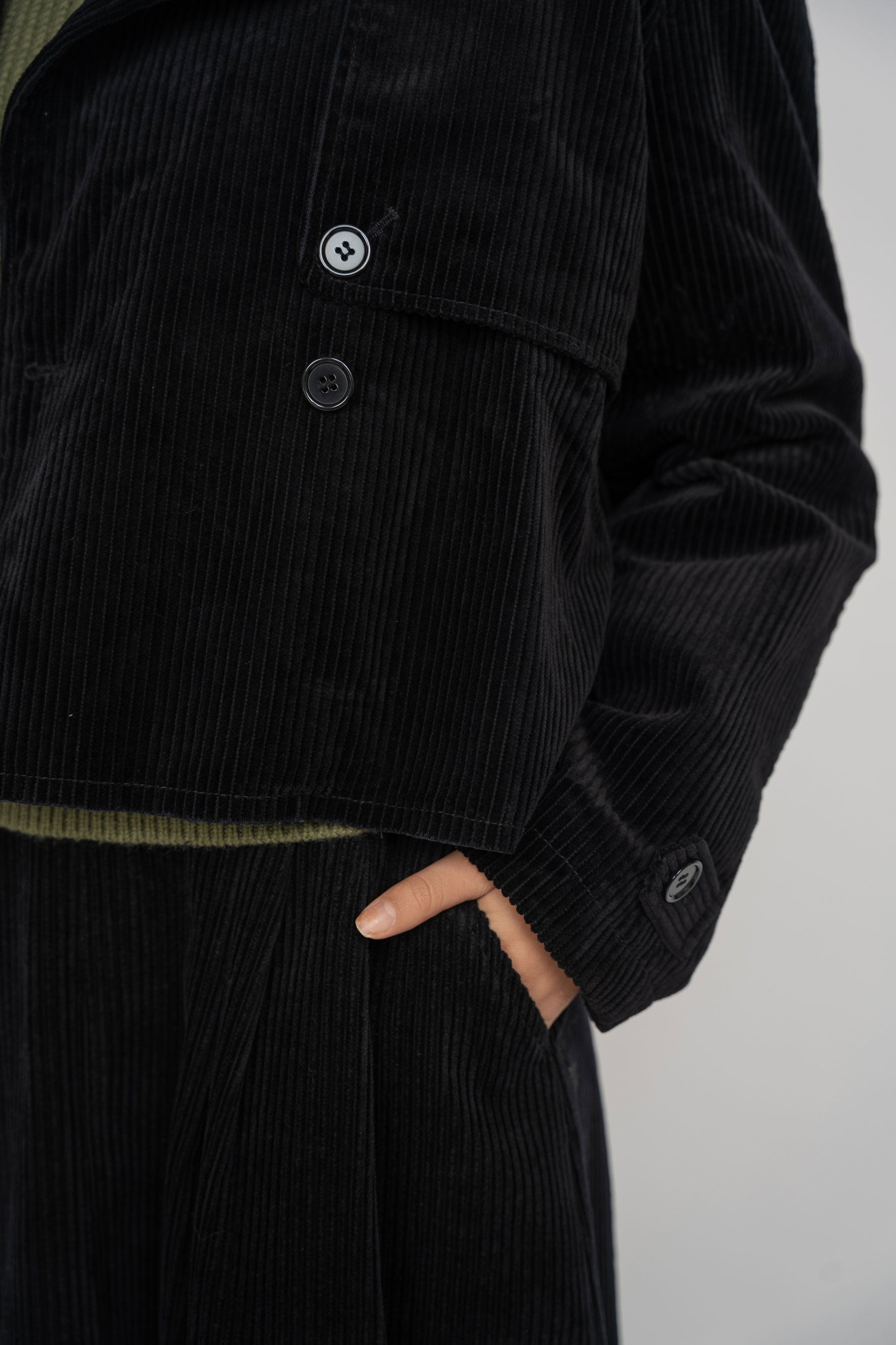 Corduroy Jacket - Black