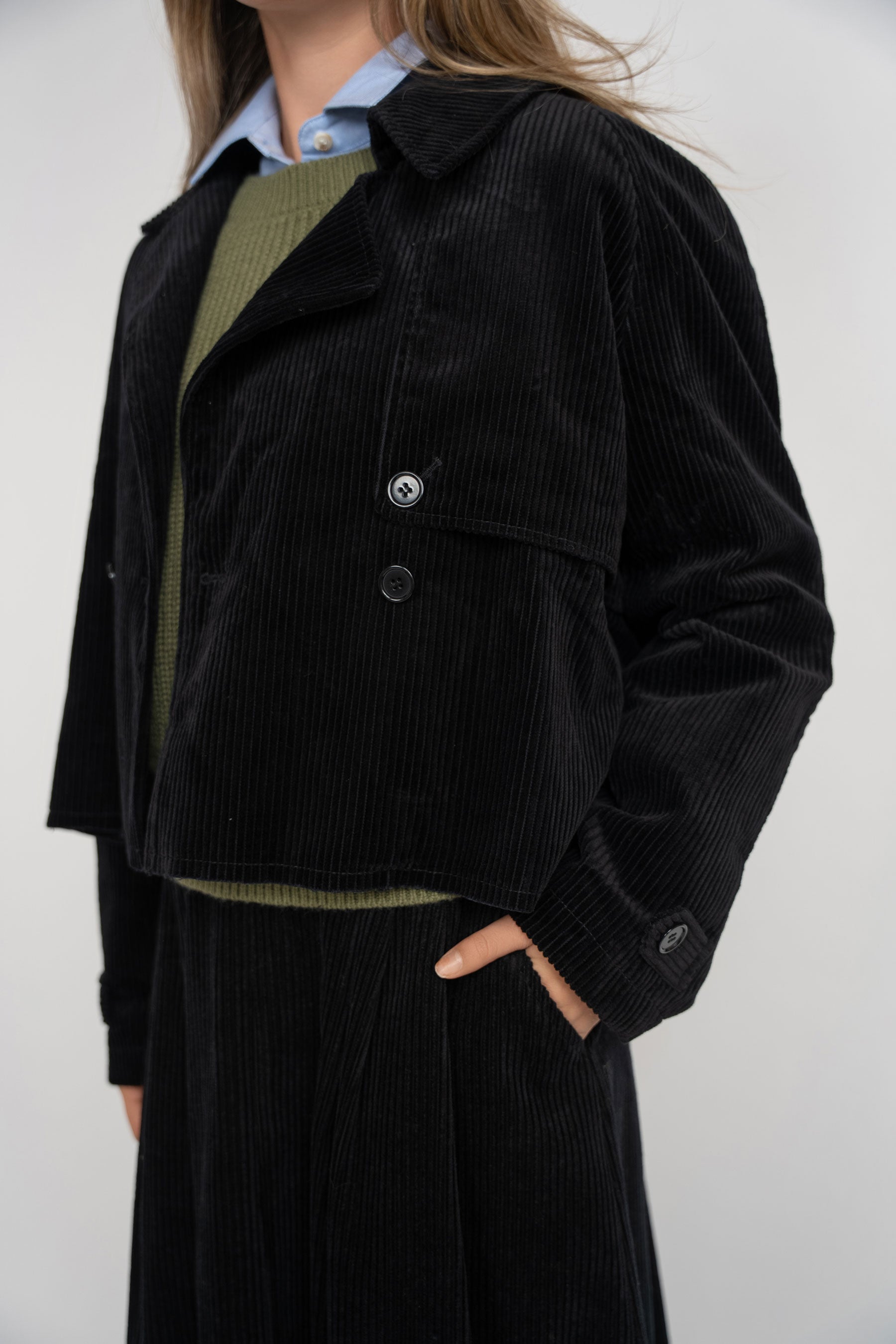 Corduroy Jacket - Black