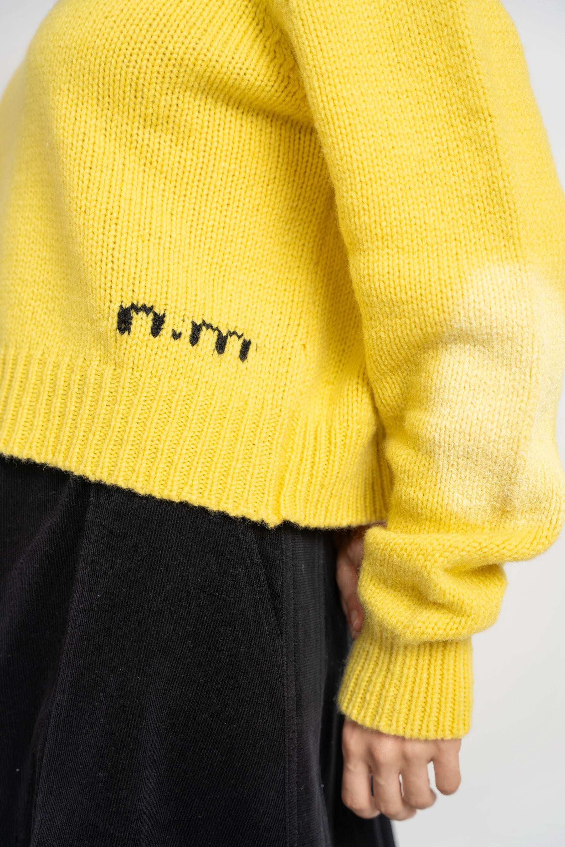 Knit Crewneck Cropped Sweater