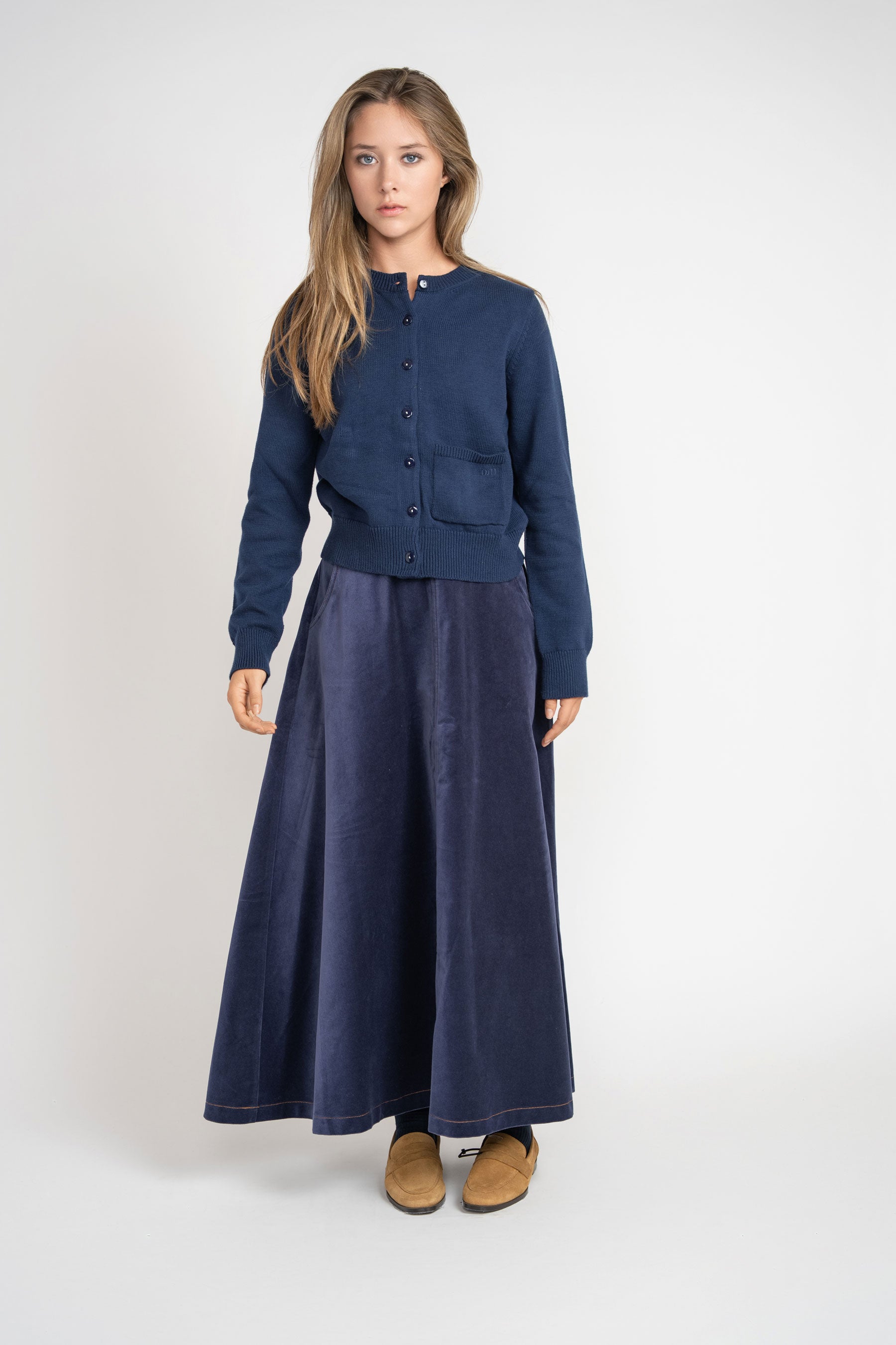 Cotton Cardigan - Blue