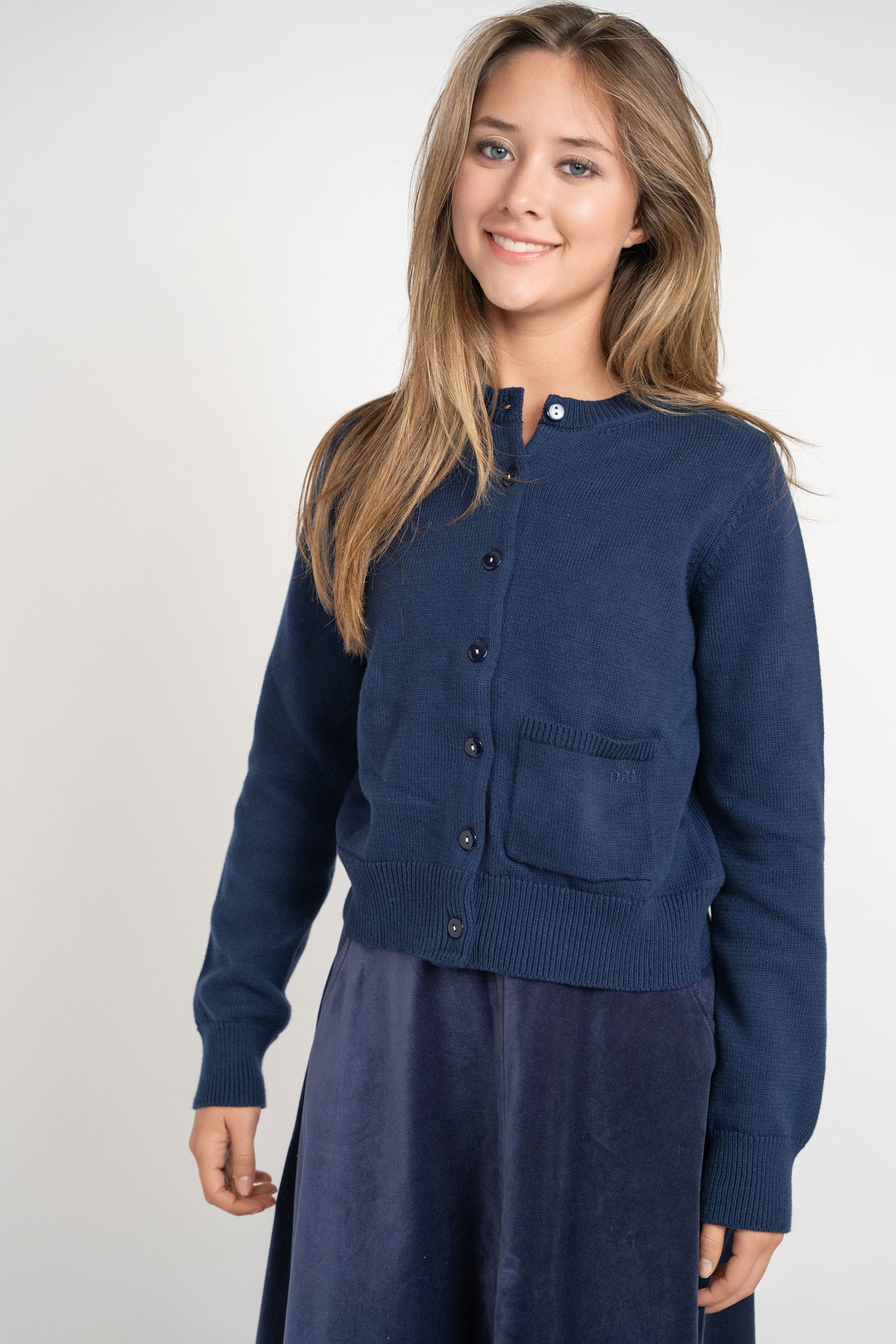 Cotton Cardigan - Blue