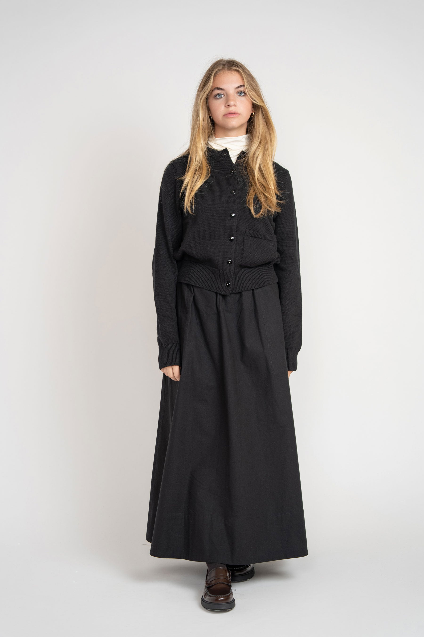 Cotton Cardigan - Black