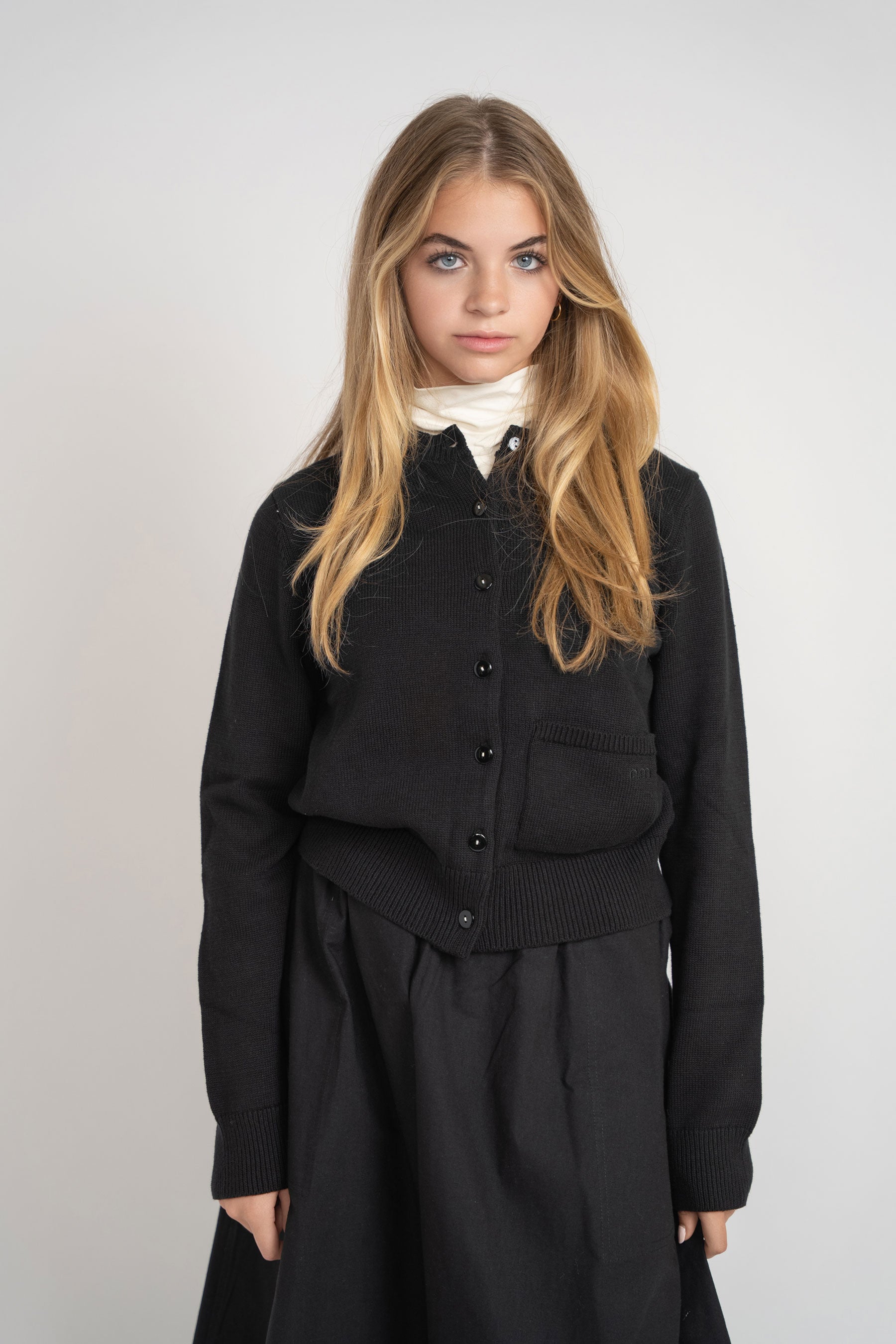 Cotton Cardigan - Black