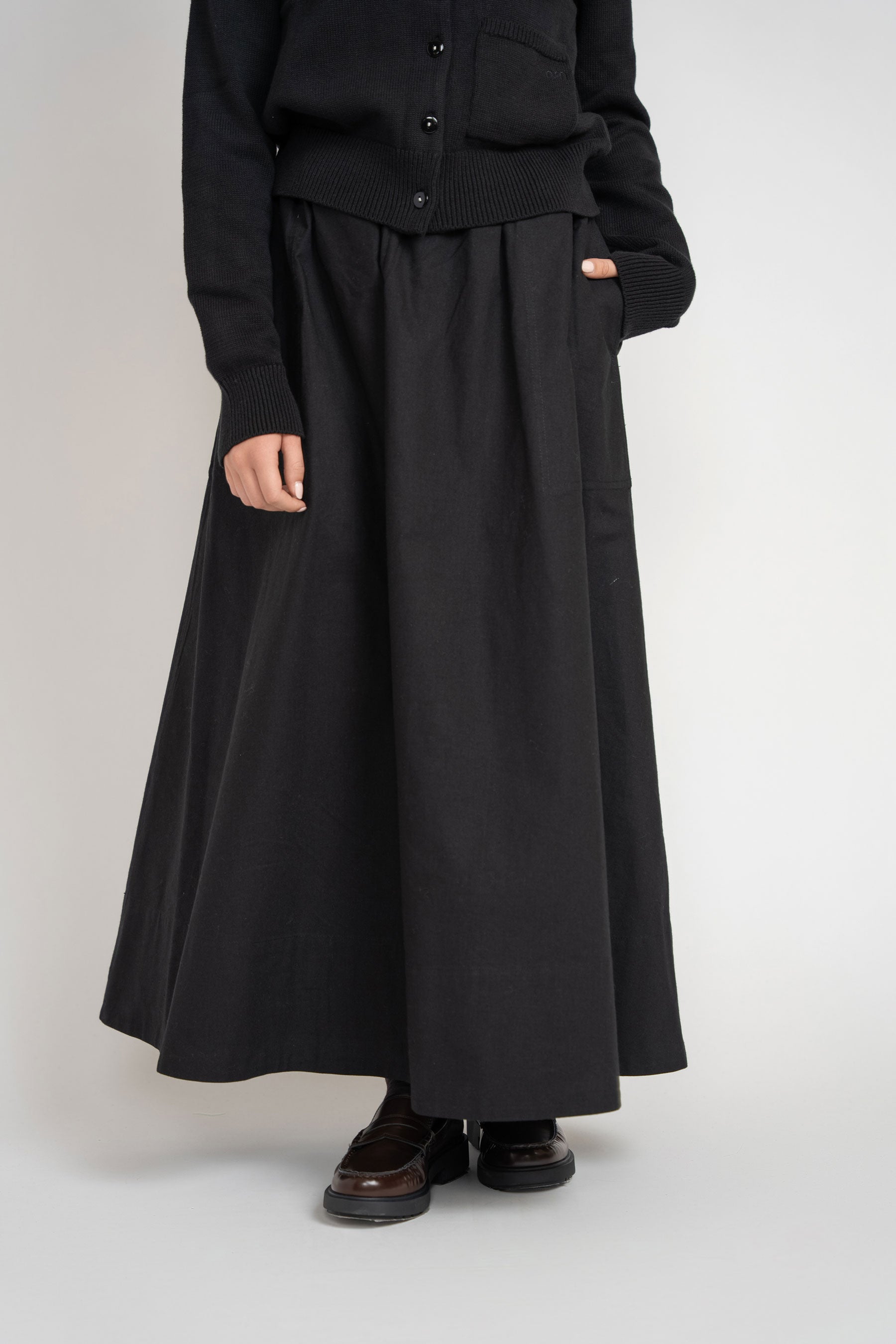 Cotton Cardigan - Black