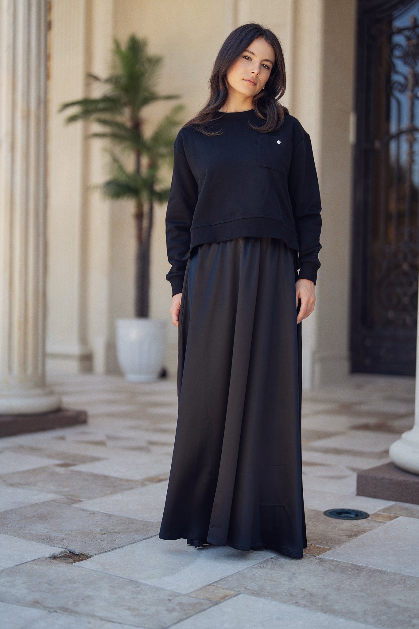 Front Silk Back Top